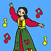 Solo cantante para colorear juego