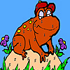 Smart frog coloring juego